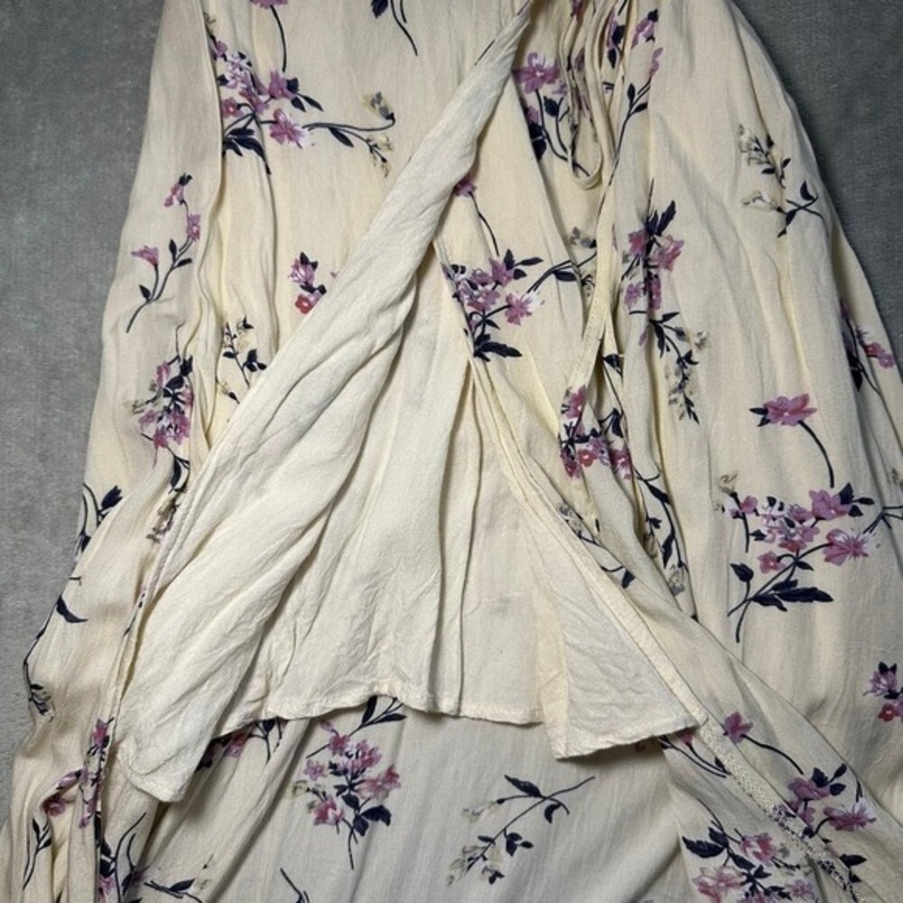 Showpo Midi Wrap Dress Women Size‎ 6 Floral V-Neck Cottagecore Boho Summer Flowy - Picture 5 of 14